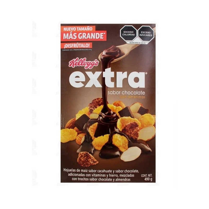 Kellogg's 2 BOXES KELLOGG’S EXTRA CHOCOLATE CON ALMENDRAS 490 GR.