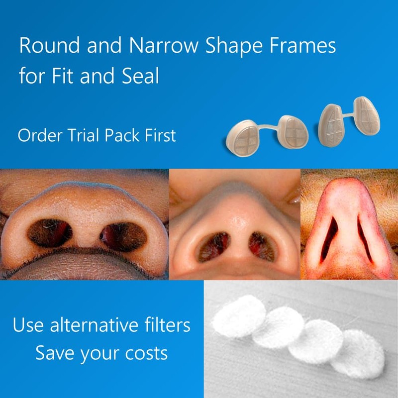 WoodyKnows WoodyKnows Super-Defense Nasal Filters (Round, Combined Trial Pack, 4