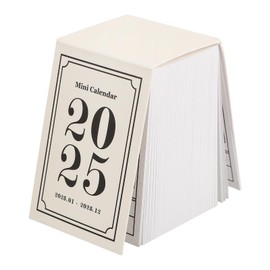 STOBOK Mini Desk Calendar 2025 Desktop Flip Small Calendar Tear Off Daily Calendar Daily Desktop Calendar Monthly Calendar