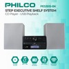 Philco Stereo Shelf Systems Tray Loading CD Player with Digital