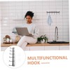 Alipis Hanging Rail Rack Kitchen Utensil Hanger Wall Mount Pot