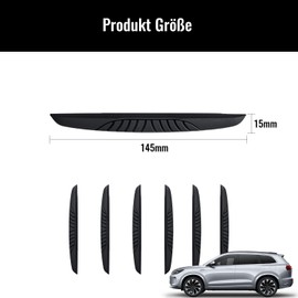 Esshogo Pack of 6 Car Door Edge Protectors, Car Door Edge Protection, Black Car Door Edge Protection, for Doors, Mirrors, Door Handles, etc