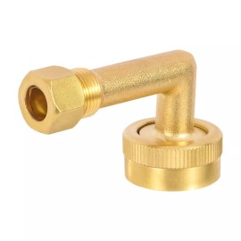 EFIELD 10 PCS3/8" OD Compression X 3/4" Female Dishwasher Swivel  Elbow, No Lead