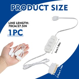 LUCTHY 5V 3Pin ARGB Controller with Manual Buttons SATA, 15Pin to ARGB 3Pin Power Supply LED Male Connector Splitter Cable for PC Builds, RGB Fans, LED Strips, DIY Cooling Systems (White)