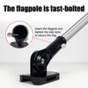 Flagpole Holder Mounting Bracket, Adjustable Flagpole Holder, Black Adjustable Flagpole