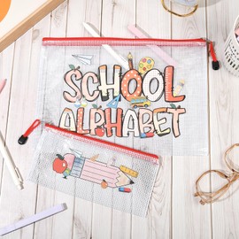 SOIDRAM 2PCS Clear Toiletry and Makeup Bags Waterproof PVC Travel Cosmetic Organizer Pouches Transparent Zipper Bags for Women