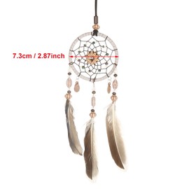 Dekaim Dream Catcher,Handmade Feather Wall Hanging Ornament,Creative Handmade Dream Catcher, with Feather Shells Car Pendant Hanging Decoration