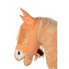 HKM Hobby Horsing Mesh Fly Mask for Hobbyhorse (Orange)