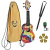 Ortega Guitars, 4-String Keiki Designer Series Soprano Ukulele Pack-Icludes: Tuner,