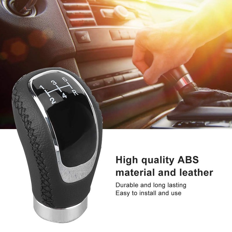 Universal Manual Gear Shift Knob with 3 Interchangeable Panels, Car