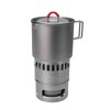 Evernew Titanium Lightweight Camping Mug Pot Stove Set, 500