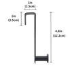 Qflushor Metal Over The Cabinet Door Hooks, 2 Pack, Matte