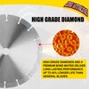 ORIXTREME 8Inch Diamond Saw Blade, Segmented General Purpose Blade Dry/Wet