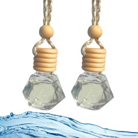 Car Diffuser, Ocean Breeze & Lilac, 2 Pack, Hanging Air Freshener, 8ml, Made with Phthalate-Free Oils (Ocean Breeze & Lilac (2 Pack))