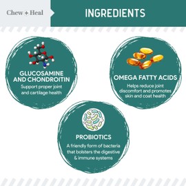 12-in-1 Multivitamin for Dogs - 60 Puppy and Senior Dog Vitamin and Supplement Soft Chews for Hip and Joint - Advanced Formula with Glucosamine, Omega 3,6,9, Vitamins, Probiotics, and More