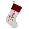 Personalization Universe Scripty Name Plush Velvet Christmas Stocking - Customizable