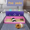 LWYMX 4Pcs Guinea Pig Cage Liners,Guinea Pig Fleece Cage Liners24''X48''