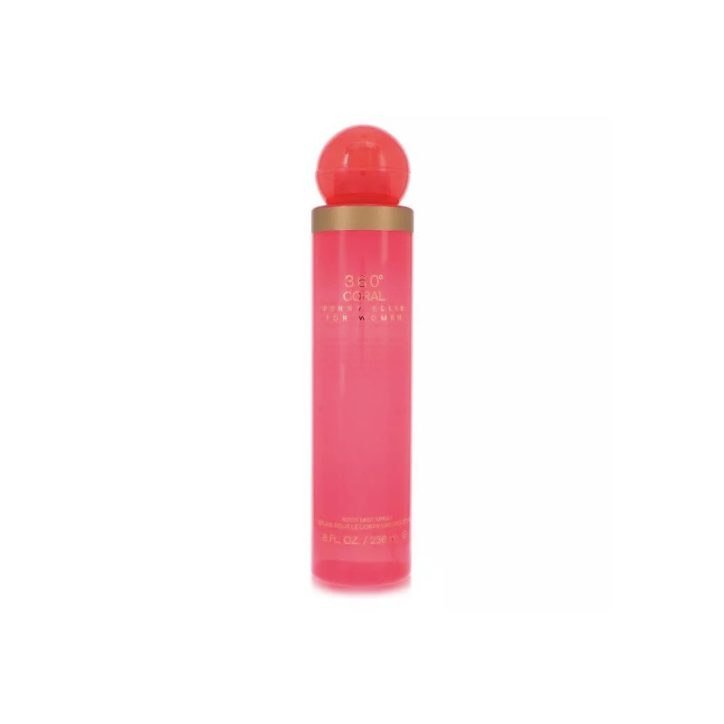 Perry Ellis 360 Coral by Perry Ellis Body Mist 8oz/240ml