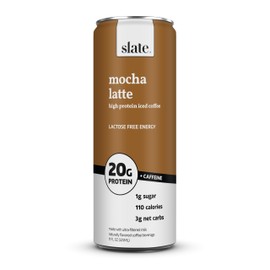 Slate Milk - High Protein Iced Coffee - Mocha Latte, 11 Fl Oz