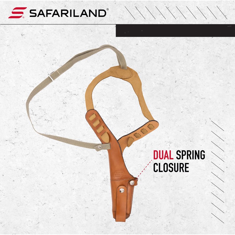 Bianchi Gun Leather X15 Plain Tan Shoulder Holster, Plain Tan,