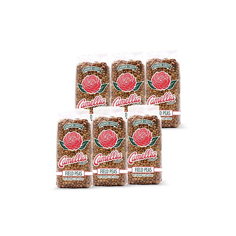 Camellia Brand Dried Field Peas, 1 Pound (Pack of 6)