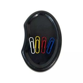 Allary Magnetic Desk Tray for Binder and Paper Clips - Black 4"x2.5"