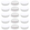 suiwotin 15PCS 50mm/2" White Hole Plugs Plastic Flush Pipe Insert