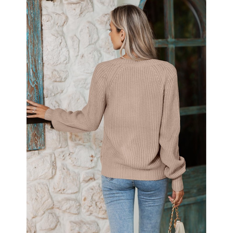 HOTOUCH Womens Cardigan Short Chunky Cardigans Long Sleeve Jumpers Open