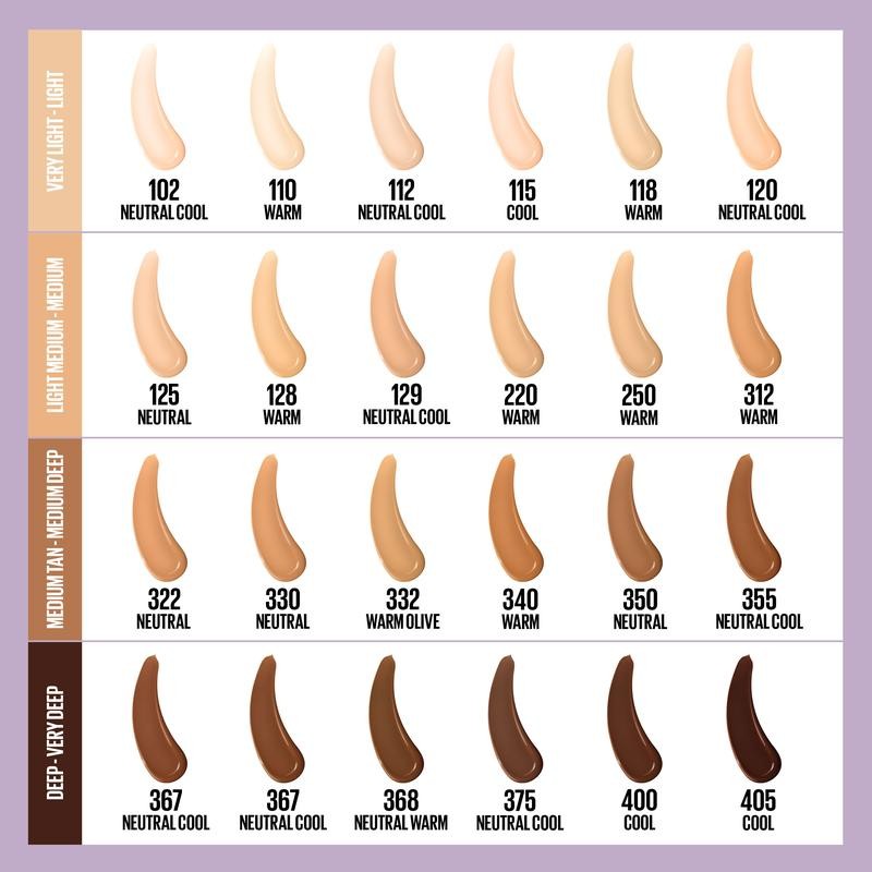 Super Stay Up to 30HR Wear Lumi-Matte Foundation Medium to
