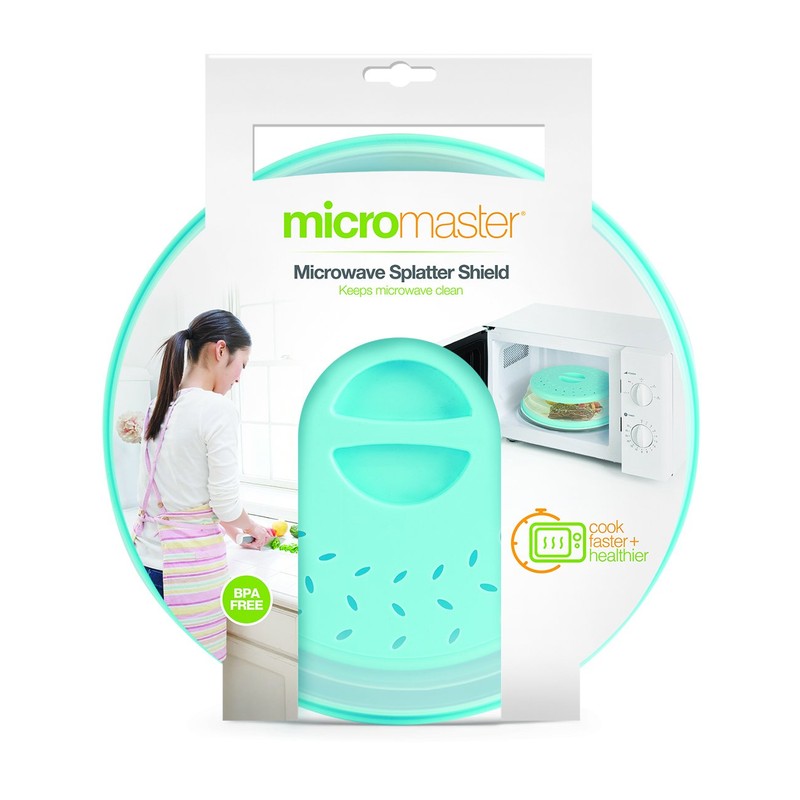 Handy Gourmet Collapsible Microwave Shield, Teal