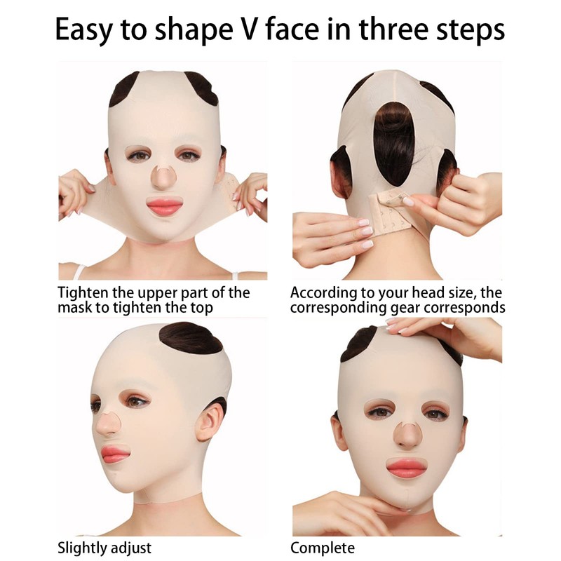 Facial Slimming Strap,Facial Slimming Mask Chin Strap Three Dimensional V