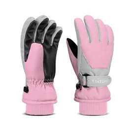 ThxToms Kids Winter Gloves Waterproof Snow Ski Gloves for Boys & Girls Toddler Snow Gloves for Cold Weather Outdoor Sports Snowboard Bicycle for 4-6 Years Old