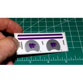 Kansas State Wildcats 1990s Football Gumball Helmets *DIECUT DECALS ONLY* RARE