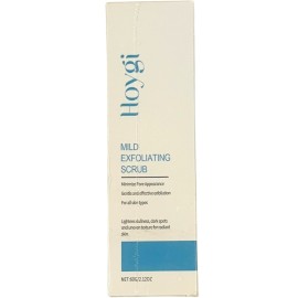 Hoygi Mild Exfoliating Scrub - Lightens Dullness and Dark Spots - 2.12 oz