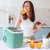 Crzoe Portable Ice Maker Machine with Handle, 26lbs/24Hrs, 6Mins/9 Ice