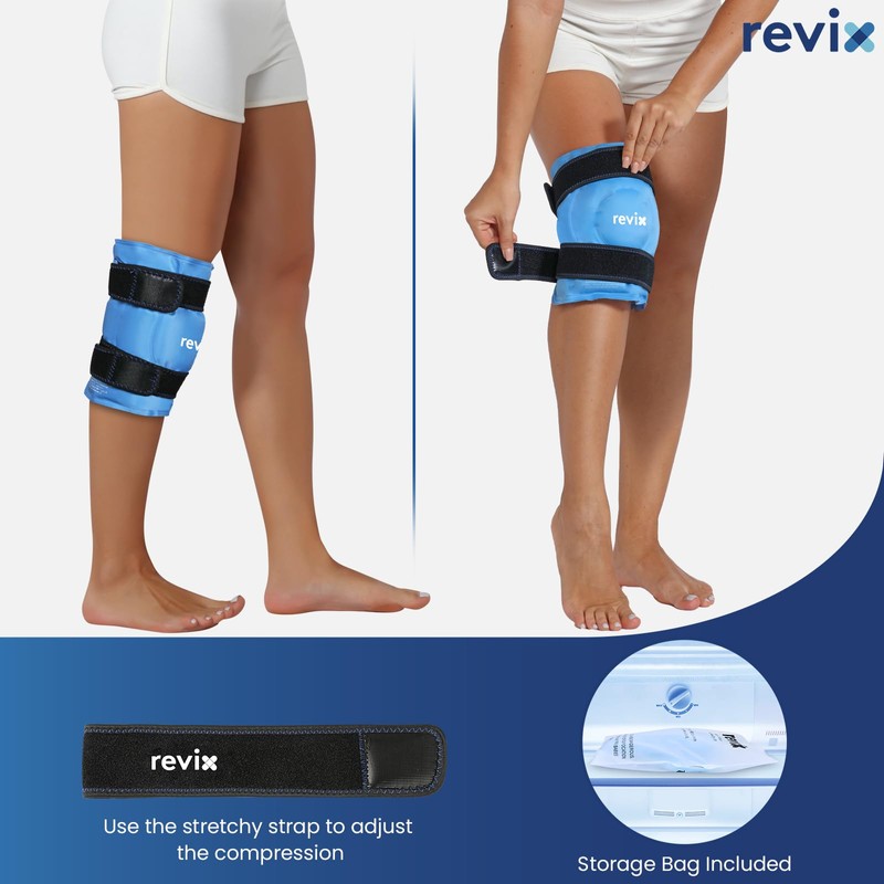 REVIX 19" Extra Large Knee Ice Pack Wrap Around Entire