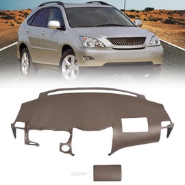 HECASA Brown Molded Dash Cover Compatible with Lexus 2007-2009 RX350 & 2006-2008 RX400h & 2004-2006 RX330 w/o Center Speaker Holes (Cover ONLY!!!NOT A Replacement!!!)