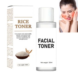 Feuchtigkeitsspendendes Reis-Wasser-Gesichtstonikum, Reishautonikum für empfindliche Haut, Reis-Tonikum, Gesichtswasser, feuchtigkeitsspendend und feuchtigkeitsspendend, 150 ml