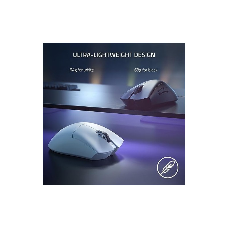 Razer DeathAdder V3 Pro Mouse Inalámbrico para Juegos: 64g Ultra