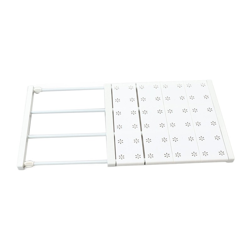 Tension Shelf Adjustable Space Saving Expandable Closet Organizer Dividers for