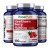 NusaPure Hawthorn Berry 10,000mg per Veggie Caps, 180 Count, Extract