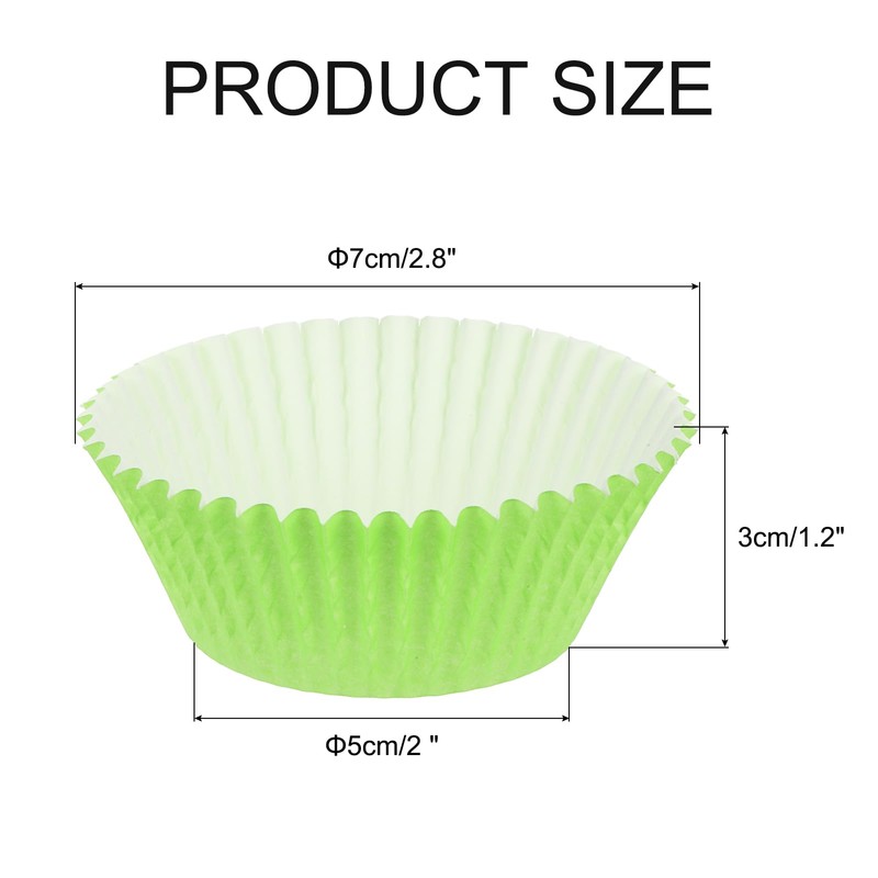 sourcing map 100 Pcs Cupcake Liners, Muffins Paper Baking Cups