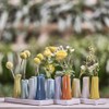 Chive - Pooley 2, Ceramic Flower Vase, 8-Tube Shape (White)