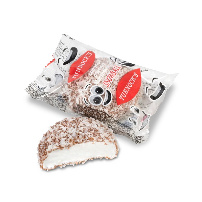TUNNOCK'S Snowballs - Coconut Covered Marshmallows 4 Pack 120g (4.2