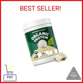 Unknown Purely Inspired Plant-Based Protein Powder for Men & Women, Creamy French Vanill