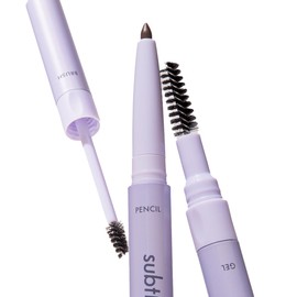 3-in-1 Brow Pencil - Vegan, Smudge-Proof, with Spoolie Brush and Clear Gel - Best Eyebrow Pencil for Fluffing, Filling, and Setting Brows, Taupe