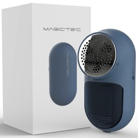 Rechargeable Fabric Shaver, Magictec Lint Remover Sweater Defuzzer Lints Fuzzs Pills Pilling Trimmer for Clothes and Furniture -Battery Operated Blue