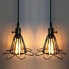 2 x E27 Vintage Pendant Light Ceiling Lighting Loft Style