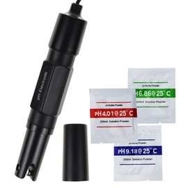 High-Accuracy pH Electrode Probe with BNC Connector 200cm for PH Meter Monitor Controller Test Sensor, Replaceable Precise Measurements