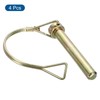 sourcing map 4Pcs 13/32" x 2-3/4" Linch Pin with Ring,